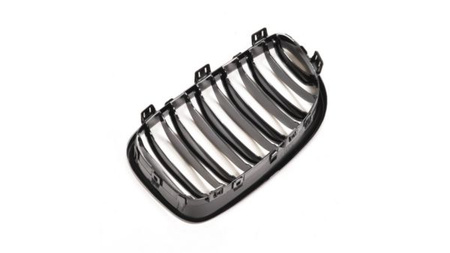 GRILL BMW E81 E87 E88 07-12 DUAL LINE GLANS BLK
