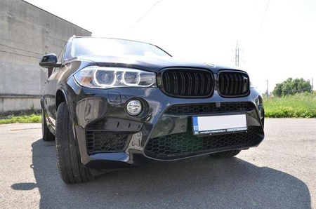 GRILL (NJURAR) BMW X6 (F16) X6M F15 15- SVART POŁ.