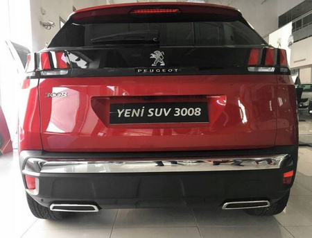 Peugeot 3008 16+ stötfångarlister bak