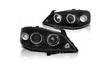 Strålkastare Opel Astra G 97-04 Ring Ccfl Svart