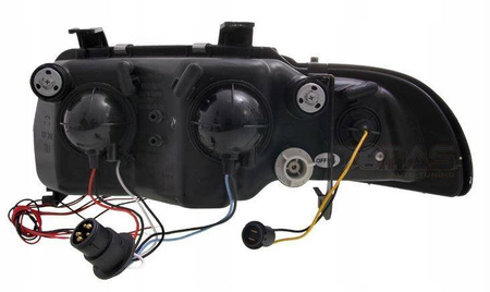 Strålkastare A4 B5 CHROM SENSORS + R