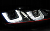 Lampor Vw Golf Vi 6 08-12 U-typ Svart Röd Linje Drl