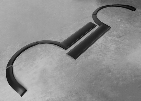 Hjulhusförlängningar dörrbeklädnad VW T6.1 2019+ KORT