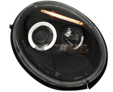 Strålkastare strålkastare ringi svart VW New Beetl