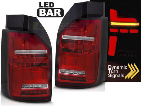 LED BAKLYKTOR RÖD VIT SEQ VW T6 15-19 OEM GLÖDLAMPA