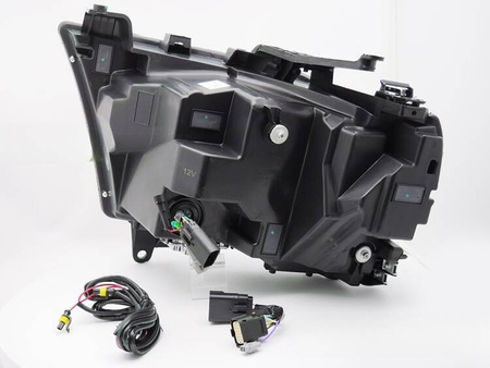 Strålkastare full LED svart för Dodge Ram 19-22