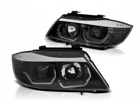 Bmw E90 E91 05-08 3d led svarta ringljus