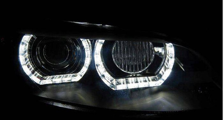 Bmw E92 svarta DRL XENON strålkastare