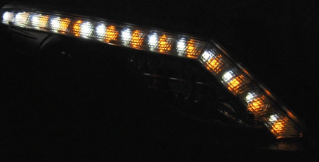 Strålkastare Seat Ibiza 6j 08-12 Svart Riktad Led