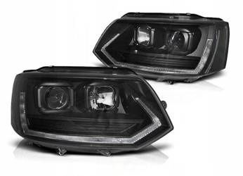 Vw T5 lampor 10-15 led rör svart t6 look drl hiss
