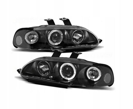 Honda Civic V BLACK RING strålkastare