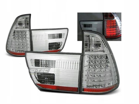 Bmw X5 E53 99-03 led-baklyktor i krom