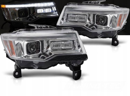 LED-kromlampor för Jeep Grand Cherokee WK 14-21