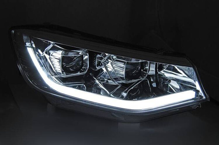 LED-strålkastare krom DRL-lampor till VW Caddy 20-