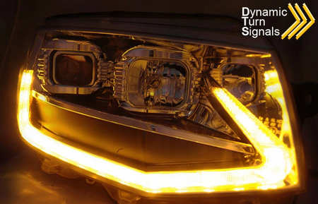 Lampor Krom Led Drl Dts För Vw T6 15-19