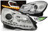 Strålkastare Mercedes W204 11-14 CHROME LED
