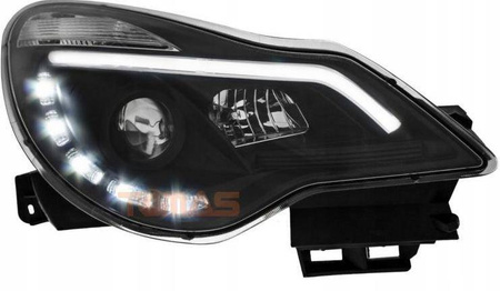 Strålkastare Opel Corsa D Svart Dayli Strålkastare