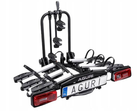 Aguri Krab cykelställ med krok, fällbar och fällbar, för 3 cyklar |