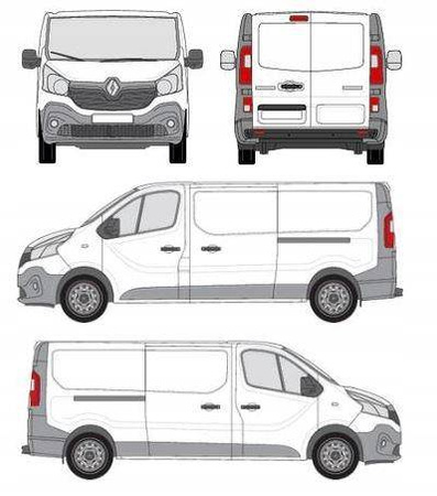 Renault Traffic L2H1 plattform för takräcke