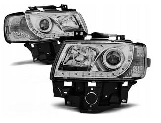 Strålkastare VW T4 96-03 buss dagsljus krom