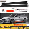 SKODA OCTAVIA MK4 tröskelplattor glänsande svart