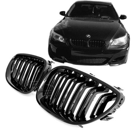 GRILL (NJURAR) BMW E60 E61 03-10 BLANK SVART