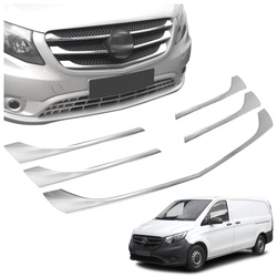 Mercedes Vito W447 Dummy Grill Strips 14+ Chrome