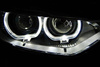 Strålkastare BMW F30 F31 Angel Eyes LED Svart