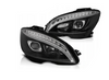 Mercedes W204 C-klass 07-10 Svarta Led Dts lampor