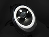 TUBE LIGHT Svart LED DRL-strålkastare för MINI Cooper F55 / F56 / F57 2014-2017