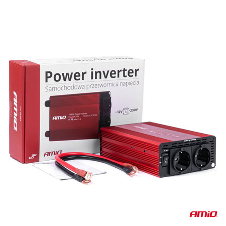 Przetwornica samochodová prądu 12V 230V 1000W