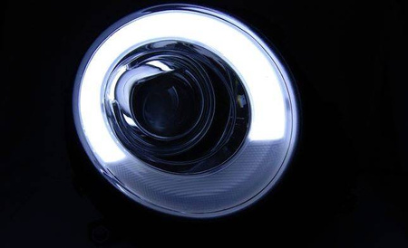 Mini Cooper strålkastare 06-14 Svart Led Rör