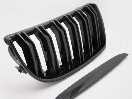 Frontgrill njurgrill svart glans för BMW E90 E91 -08