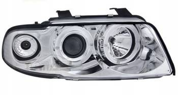 Strålkastare A4 B5 CHROM SENSORS + R