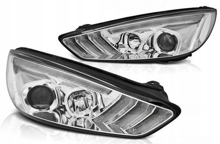 Ford Focus III mk3 15-18 krom drl led dts lampor