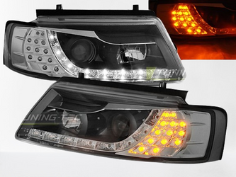 VW Passat B5 BLACK DAYLIGHT strålkastare