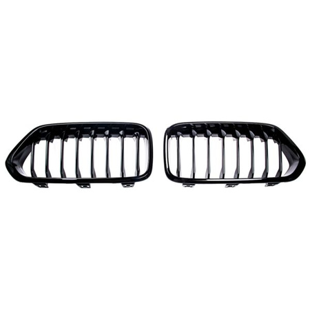 GRILL BMW X2 F39 2017-2023 SIBGLE LINE GLOSS BLAC