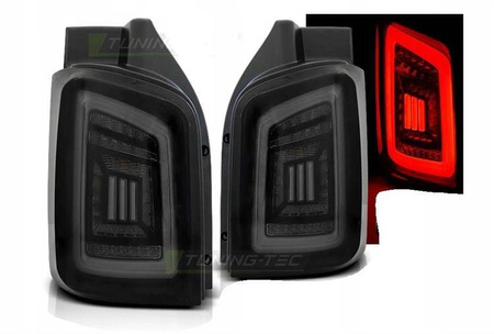 Vw T5 03-15 rök svart vit led lampor