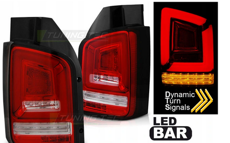 VW T5 LED LAMPOR 03-09 RÖD VIT FULL LED DTS