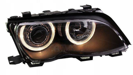Strålkastare BMW E46 RINGI BLACK Sedan/Touring