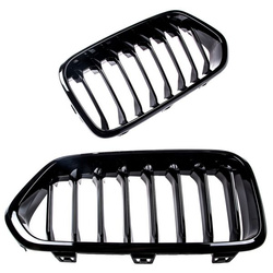 GRILL BMW X2 F39 2017-2023 SIBGLE LINE GLOSS BLAC