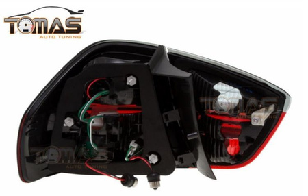 BMW E90 05-08 röd rök LED-lampor DEPO