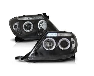 Lampor Toyota Hilux 05-11 Ringi Led Linser Svart