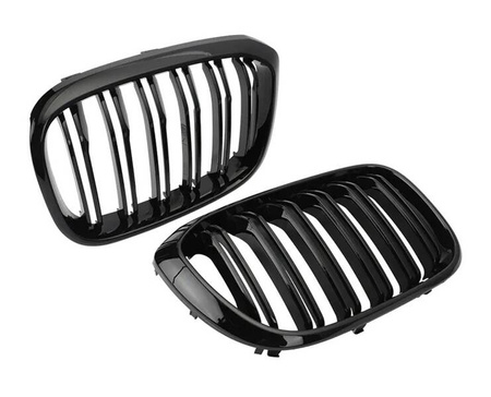 Grill BMW X3 X4 G01 G02 GLANS SVART 17 - 21