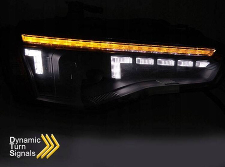 Xenon LED svarta strålkastare till AUDI A5 11-16