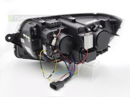 LED TUBE LIGHT BLACK DRL SEQ strålkastare för VW T6 2015-2019