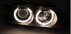 BMW E39 LCI 00-03 Lampy Xenon D2s Black Ring