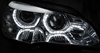 Strålkastare nya BMW X5 E70 07-10 RINGS 3D DRL CHR XENON AFS