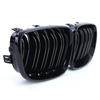 GRILL BMW E87/E81 07-11 DUBBEL GLOSSY SVART