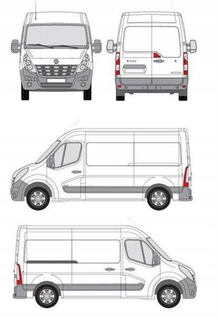 Cruz takplattform för bagage Nissan NV400 L2H2W